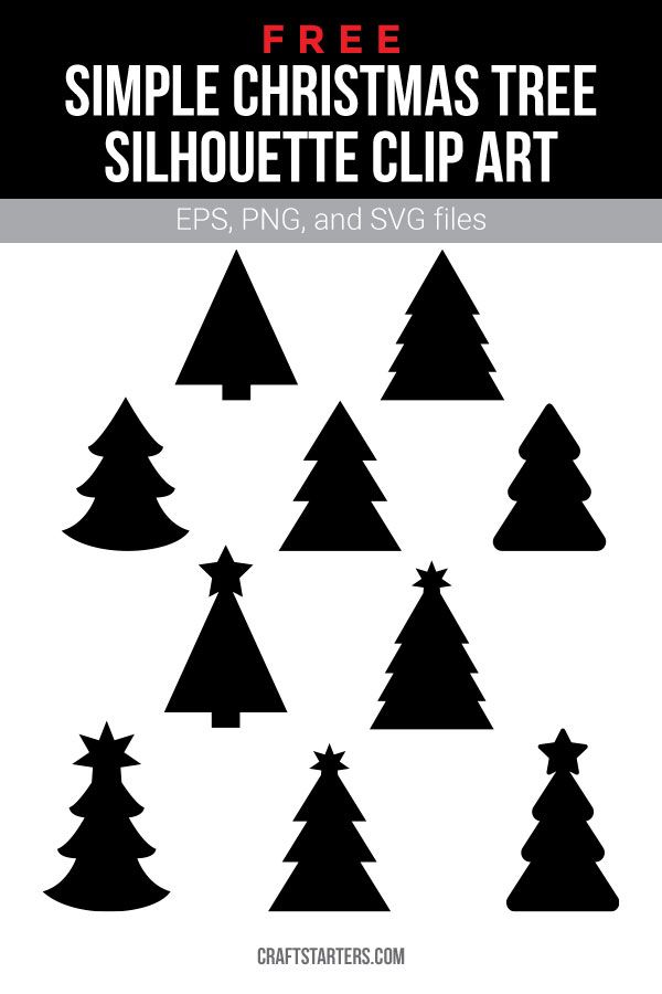 free christmas tree silhouette clip art with the text, simple christmas tree silhouette clipart