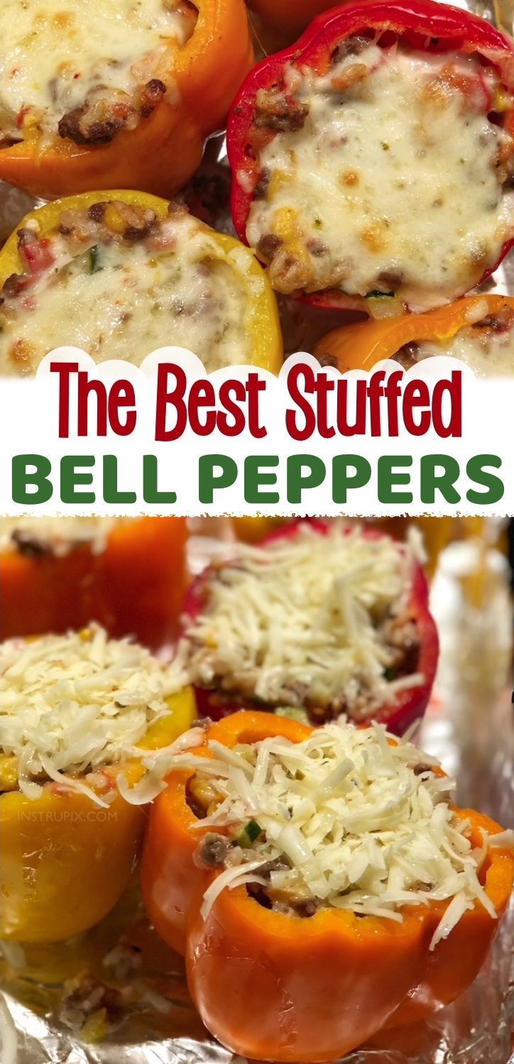 the best stuffed bell peppers are made with cheese