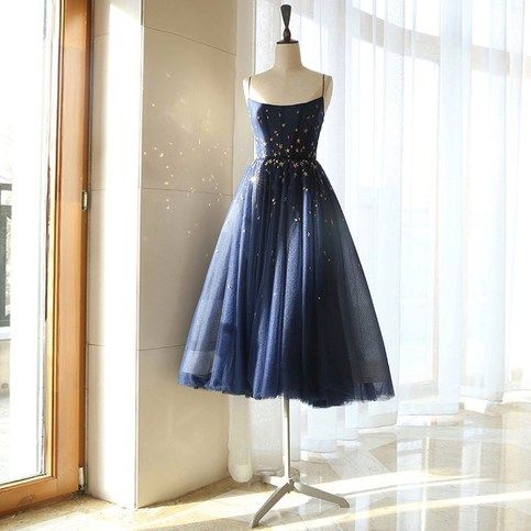 Navy Homecoming Dress, Blue Homecoming Dress, Prom Dress Blue, Homecoming Dresses Sparkly, Tulle Homecoming Dress, Blue Homecoming Dresses, Vintage Prom, Blue Evening Dresses, Dress Homecoming