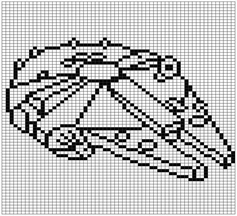 a black and white cross stitch pattern with a bell