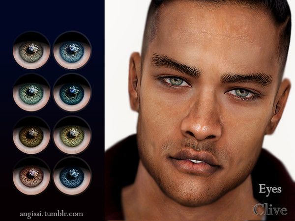 an image of a man with different colored eyes