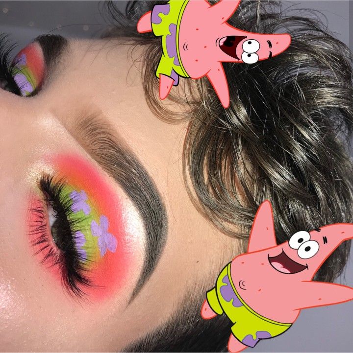 Spongebob Rave, Spongebob Makeup, Spongebob Costumes, Makeup Carnaval, Disney Eye Makeup, Makeup Goddess, Extra Makeup, Artsy Makeup, Special Occasion Makeup