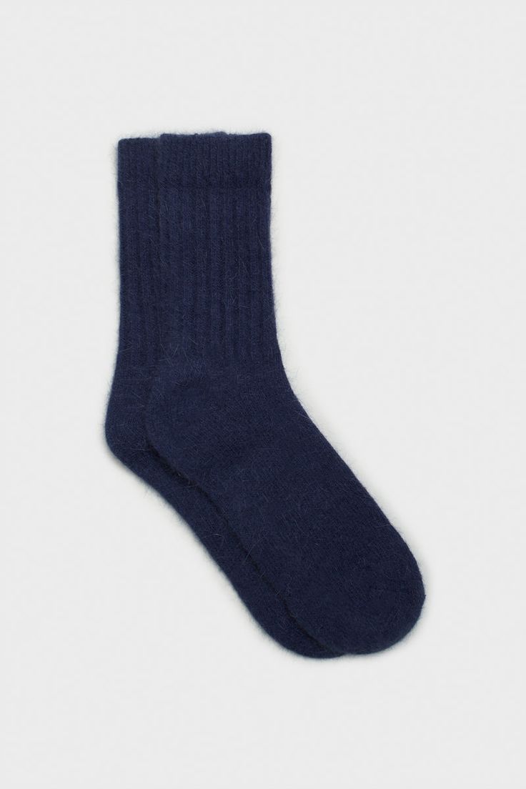 Shop for Dark blue angora ribbed socks at Glassworks London. Free UK shipping for orders over £75. Buy Now Pay Later with Klarna.