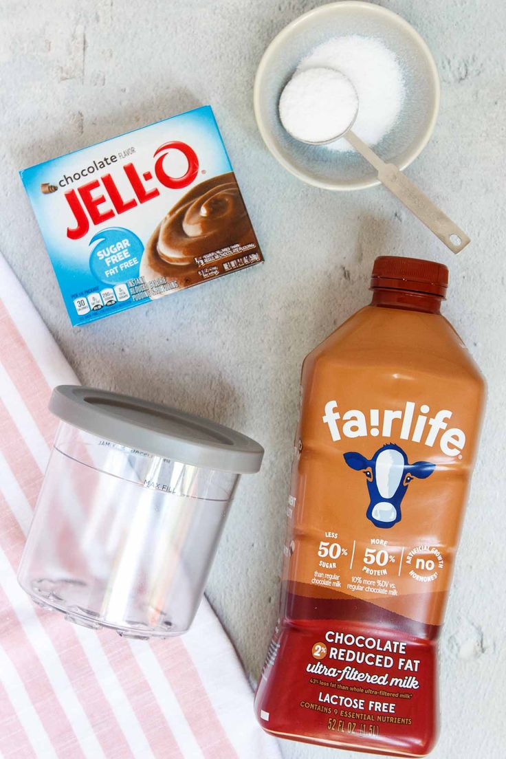 ingredients to make chocolate pudding laid out on a towel