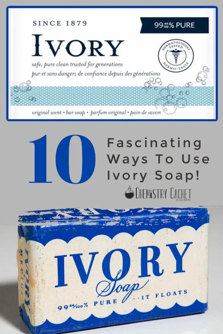 soap bar with the words ivory on it and an image of two bars of soap