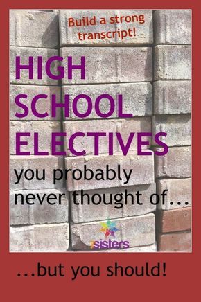 a poster with the words high school elects you probably never thought of but you should