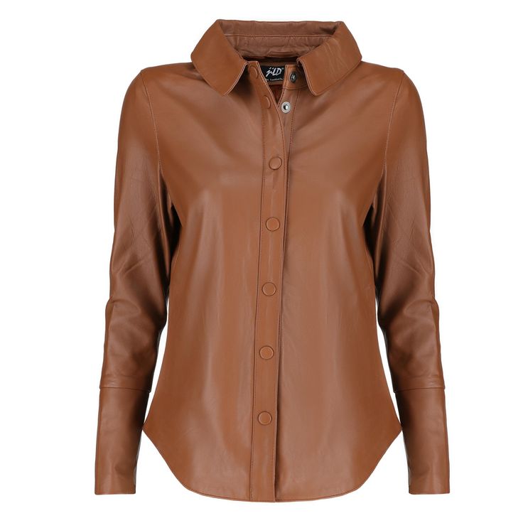 ✔Elegant Comfort: Refine your wardrobe with our women's leather jacket, meticulously crafted from Real Lambskin Leather, ensuring longevity and premium durability, the relaxed fit of leather shacket combines elegance and style, prioritizing your comfort with that provides a luxurious feel. ✔Modern Charm: Wrap yourself in the warmth of this real leather jacket women, with a collared neckline and gentle drop shoulder, showcasing a brilliant design, professional cut, and premium stitching, leather Business Casual Long Sleeve Leather Jacket, Luxury Long Sleeve Leather Jacket For Office, Fall Leather Jacket With Spread Collar, Elegant Leather Formal Tops, Elegant Leather Tops For Formal Occasions, Elegant Formal Leather Tops, Chic Button-up Leather Jacket, Long Sleeve Faux Leather Jacket For Office, Faux Leather Long Sleeve Jacket For Office