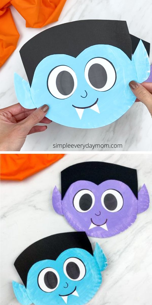 Vampire Crafts For Kids, Vampire Crafts, Vampire Craft, Plate Crafts For Kids, Halloween Crafts Preschool, Monster Craft, Halloween Sensory, Paper Plate Crafts For Kids, Kid Friendly Halloween