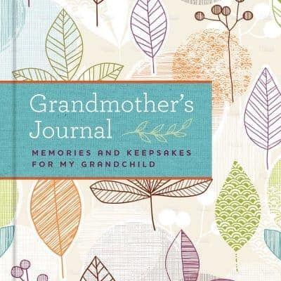 a book with leaves on it and the title grandmother's journal memories and keeps for my grandchild