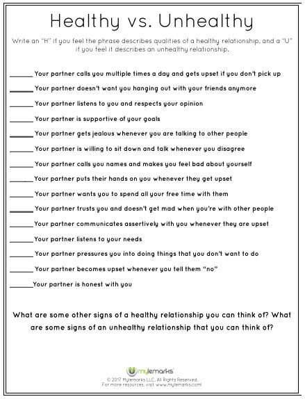 Help teach kids and teens about healthy vs unhealthy relationships with this worksheet by Mylemarks. Great resource for parents, school counselors, social workers, and therapists working with youth. See additional resources at www.mulemarks.com! #counseling #teens #relationships #parenting #mentalhealth Relationships Worksheets, Healthy Boundaries Worksheets, Healthy Vs Unhealthy Relationships, Relationship Worksheets, Relationship Activities, Teen Relationships, Counseling Worksheets, Relationship Counselling, Relationship Therapy