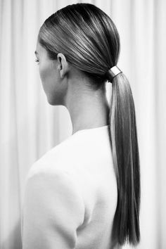 Runway Hairstyles, Low Ponytails, Low Ponytail Hairstyles, Pony Hairstyles, Hairstyles Updo, Wedding Hair Inspiration, Wedding Hairstyles Updo, Low Ponytail, Sleek Ponytail