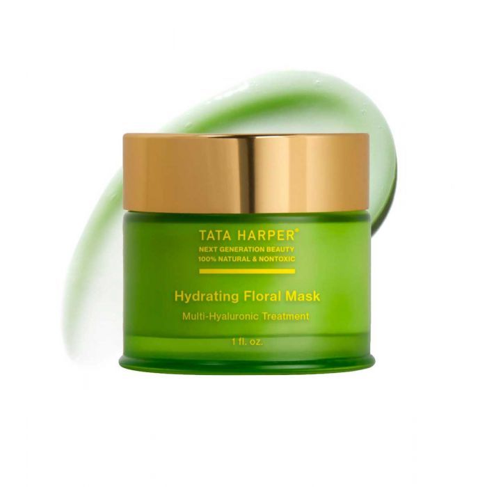 This is your weekly hyper-hydrating mask. Our multi-hyaluronic treatment is like a glass of water for parched, dehydrated skin. 1,000 micro and macro molecular sizes of hyaluronic acid deliver intense, thirst-quenching hydration to recharge dry skin and replenish lost moisture. Vitamins and minerals nourish and comfort while a 13 flower blend soothes redness and evens skin tone. This gel formula delivers a surge of moisture with 13 ingredients for plumping hydration, 12 ingredients for soothing Floral Mask, Organic Skin Care Brands, Tata Harper, Mascara Facial, Skincare Video, Skin Care Brands, Hydrating Mask, Organic Skin, Diy Skin Care