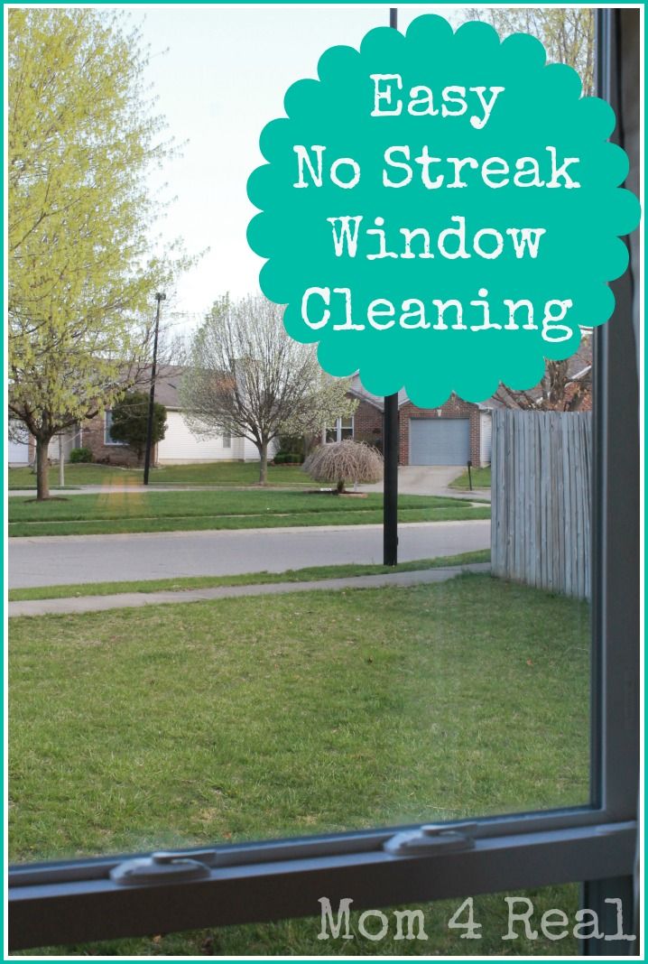 a window with the words easy no - streak window cleaning on it