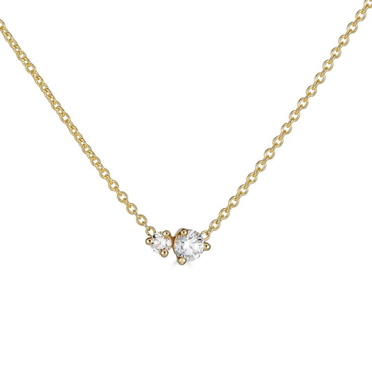 Sparkling birthstones, one for each month, are perfectly accented with a petite round brilliant diamond satellite and set in 14k gold. Delicate enough to layer, but with enough presence to wear solo... and a much-loved gift for almost any occasion. Able to special order in rose or white gold- please allow 5 weeks for production and delivery. • 14k gold• 0.10ct-0.15ct round gemstone, 0.05ct round brilliant diamond• Adjustable chain measures 16-17" in length• Spring ring clasp All G.St collections Timeless Diamond Birthstone Necklaces, May Birthstone Yellow Gold Diamond Necklace, Elegant Everyday Birthstone Necklace With Diamond Accents, Classic Diamond White Birthstone Necklace, Dainty Round Birthstone Necklace With Single Cut Diamonds, 14k Gold Birthstone Necklace With Single Cut Diamonds, Everyday White Gold Diamond Necklace With Birthstone, Delicate 14k Gold Birthstone Necklace With Ethical Diamonds, Dainty Brilliant Cut Birthstone Necklace For Anniversary