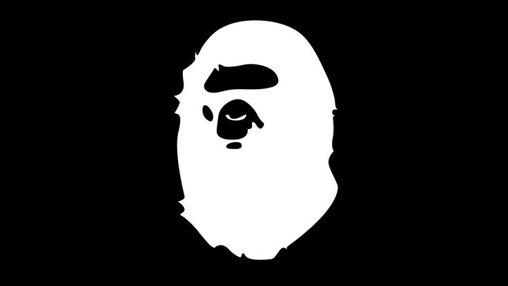 a black and white silhouette of a man's face