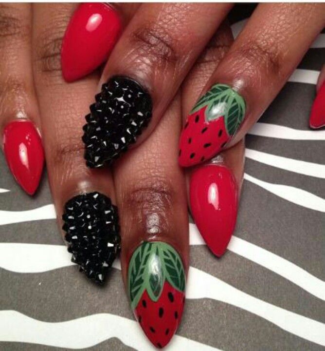 Fresh strawberries Fresh Strawberries, Fresh Strawberry, Strawberries, Nails, Beauty