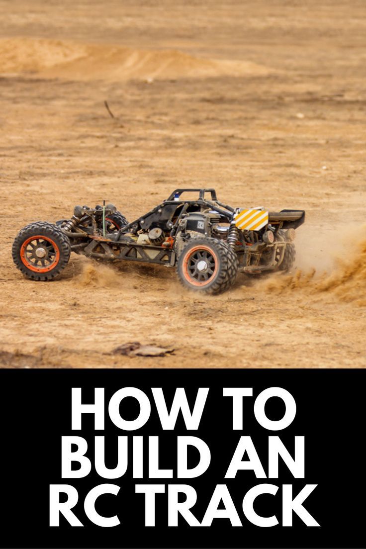 an rc racing car with the words how to build an rc track