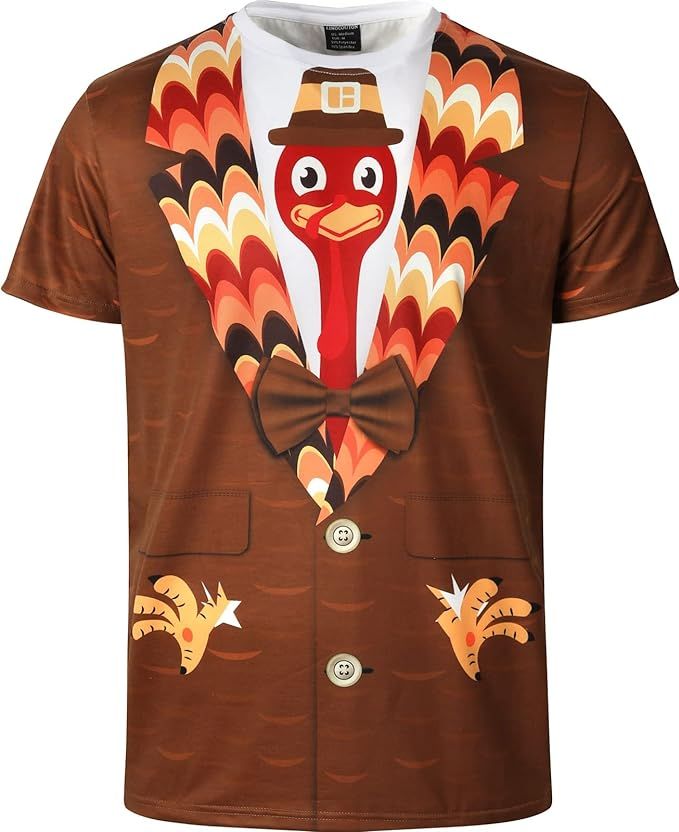 LINOCOUTON Men's Turkey Tuxedo Costume T-Shirts for Thanksgiving Halloween #Thanksgiving #funnytee #turkey #craftswithred #Gobble T Shirt Costumes, Top Fashion Brands, Funny Tees, Shop Top, Fashion Brands, Branded T Shirts, Casual Button Down Shirt, Top Styles, Fashion Branding