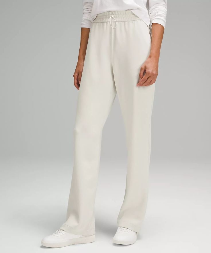 Softstreme High-Rise Pant *Regular | Women's Trousers | lululemon Lululemon Straight Leg Bottoms For Everyday, Versatile Everyday Lululemon Bottoms, Everyday Lululemon Pants With Pockets, Winter Shopping, Card Sleeve, High Rise Pants, Personal Shopping, Recycled Fabric, Womens Sweatpants