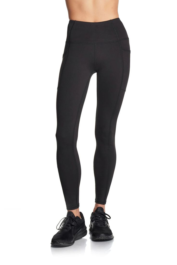 Elevate your activewear with our High Waist Compression Legging. Experience maximum comfort and support with a sculpted fit and soft interlock double-brushed fabric. The high waist ensures a secure feel, while side pockets add convenience for your essentials. Perfect for the gym or leisure, these leggings seamlessly bl Workout Activewear With 5-inch Inseam And Side Pockets, Moisture-wicking Compression Activewear With 5-inch Inseam, Functional Athletic Fit Tights For Training, Sporty Stretch Activewear With 5-inch Inseam, Athletic Fit Training Tights, Compression Activewear With Contoured Waistband For Pilates, Compressive Athleisure Tights For Training, Activewear With Comfort Waistband And 5-inch Inseam For Sports, Compression Activewear For Pilates With Contoured Waistband