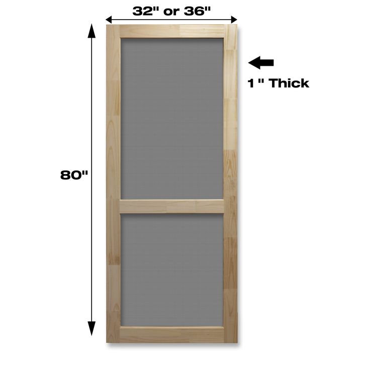 Americans have been enjoying the benefits of screen door living for more than a century. Originating in the home of a mother who wanted a solution to keep unwanted flies off of her children, the screen door was born. Screen doors continue to provide protection from unwanted pests while allowing a welcome breeze to enter a home in mild weather. The sounds of a screen door shutting are often associated with fond memories. With many models to choose from, finding a screen door to suit your personal needs and style are easily possible. RELIABILT 36-in x 80-in Brown Wood Hinged Screen Door | WMB36D Front Door With Screen, Wood Screen Door, Wooden Screen Door, Screened Porch Designs, Wood Hinges, Screen Doors, Wood Paint, Porch Design, Front Entrances