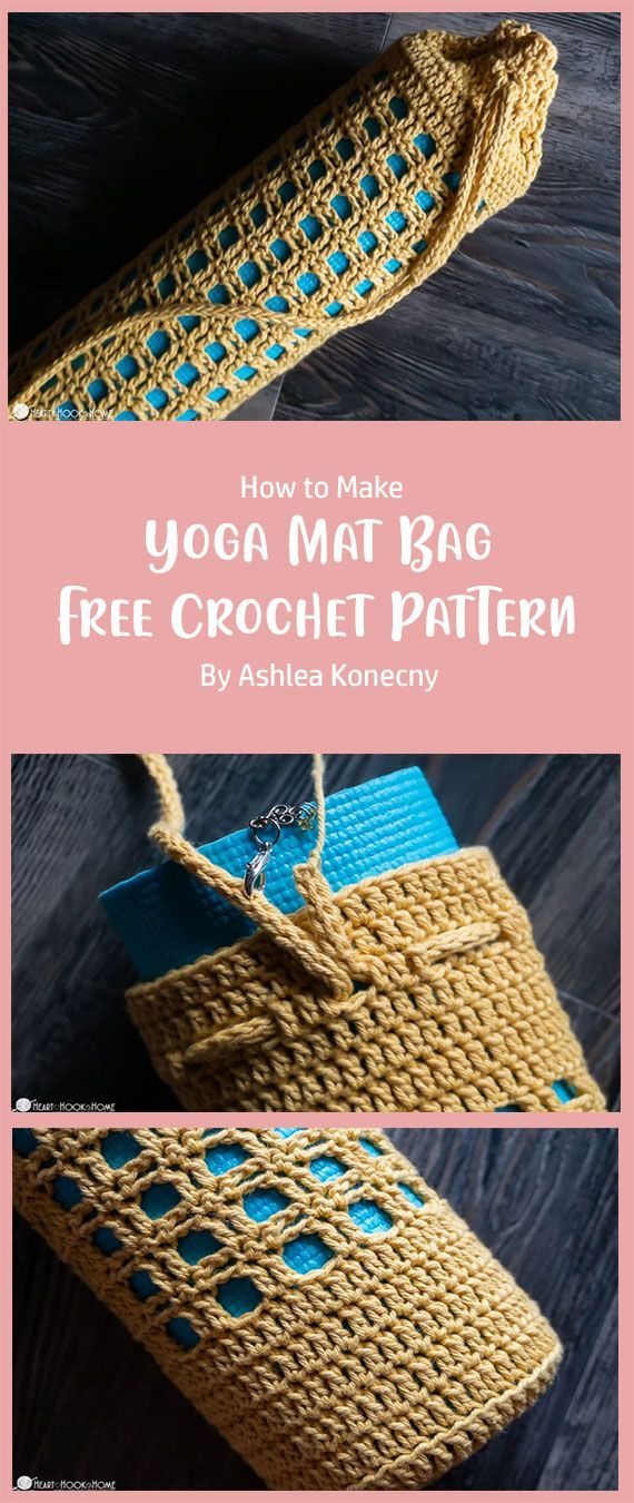 a crochet bag with the text how to make you mat bag free crochet pattern