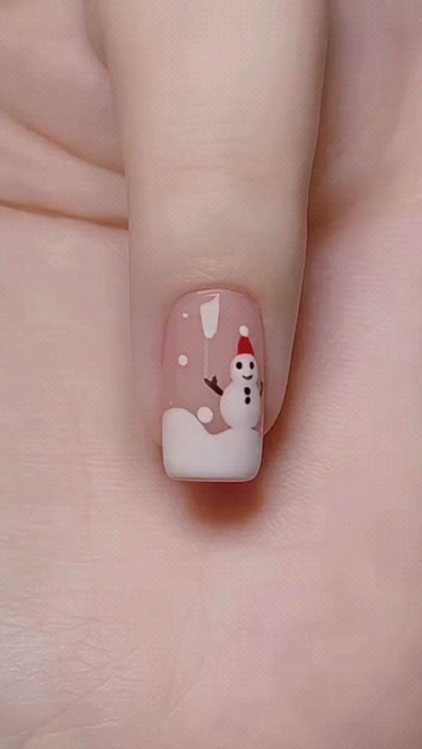 Snowman Nail, Dance Nails, Snowman Nail Art, Christmas Nail Art Easy, Snowman Nails, Nail Art Products, Nude Nail Designs, Fancy Nails Designs, Christmas Nail Designs