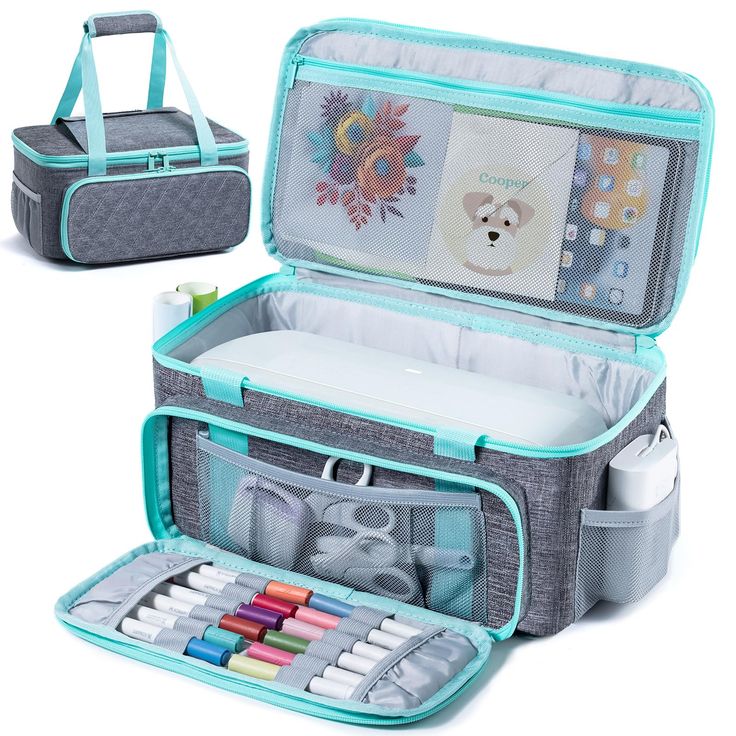 PRICES MAY VARY. 【 Compatible with 】The carrying case is compatible with the Cricut Joy Xtra Smart Cutting Machine. (ASIN: B0CF6L9SMJ) 【 Material 】 Made of premium material with pad and velvet lining for better protection from dust, liquids, and scratches 【 Features 】The main compartment fits Joy Xtra snugly. The case features a zipper front pocket with pen slots, 2 side pockets, and a top pocket. 【Easy to Carry 】This carrying case comes with two sturdy carrying handles. Easy to carry wherever y Cricket Accessories, Die Cut Machines, Cricut Joy, Carrying Case, Sewing Stores, Egift Card, Front Pocket, Carry On, Slots