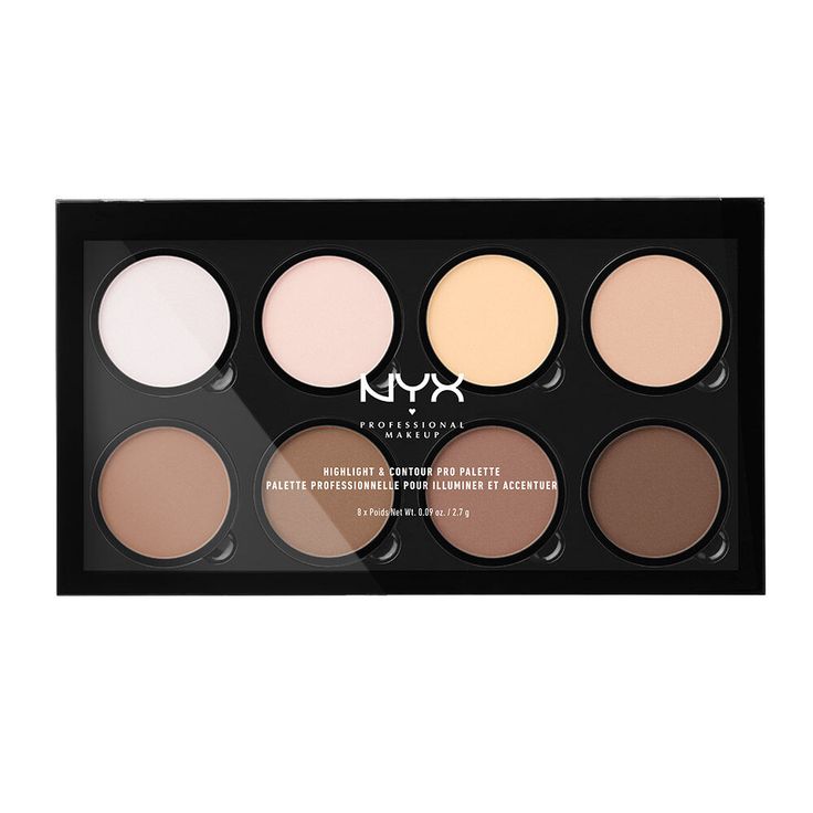 Define your features like a pro with our refillable highlight and contour palette! Each set includes eight customizable highlighting and contouring shades perfect for emphasizing your favorite features. This Product is also:Pro PickVegan Nyx Highlighter, Nyx Contour, Makeup Highlight, Makeup Contouring, Best Contouring Products, Hourglass Makeup, Contouring Makeup, Makeup Tip, Face Palette