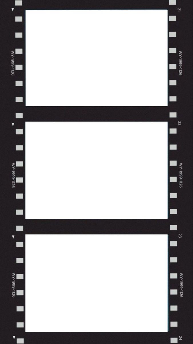 a film strip with four different filmstrips on the same side and one in the middle