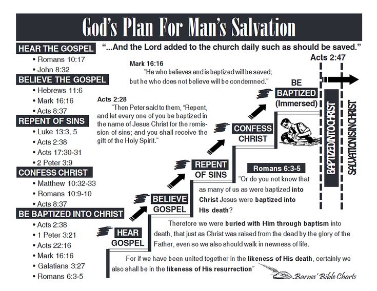 the bible's plan for man's salvation is shown in black and white