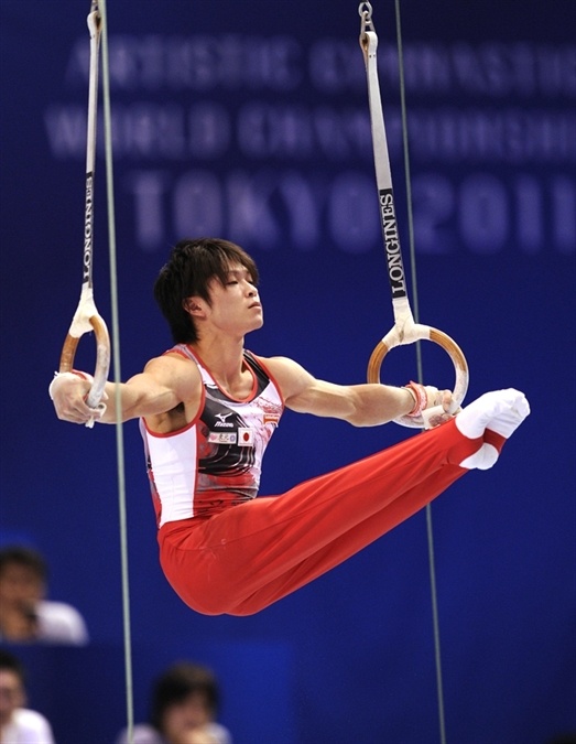 Still Rings Gymnastics, Rings Gymnastics, Kohei Uchimura, Gymnastics Rings, Gymnastic Rings, Gymnastics World, Male Gymnast, Gymnastics Gym, Gym Art