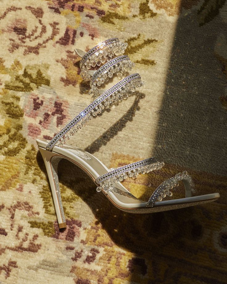 Renee Caovilla Heels, Renee Caovilla, Rene Caovilla Heels, Rene Caovilla Shoes, Diy Sandals, Jeweled Sandals, Fashion Forever, Rene Caovilla, Italian Shoes