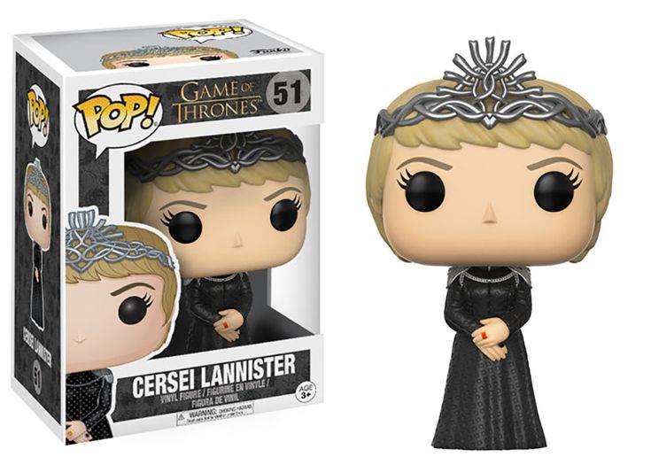 the game of thrones cersel lannister pop vinyl figure is shown