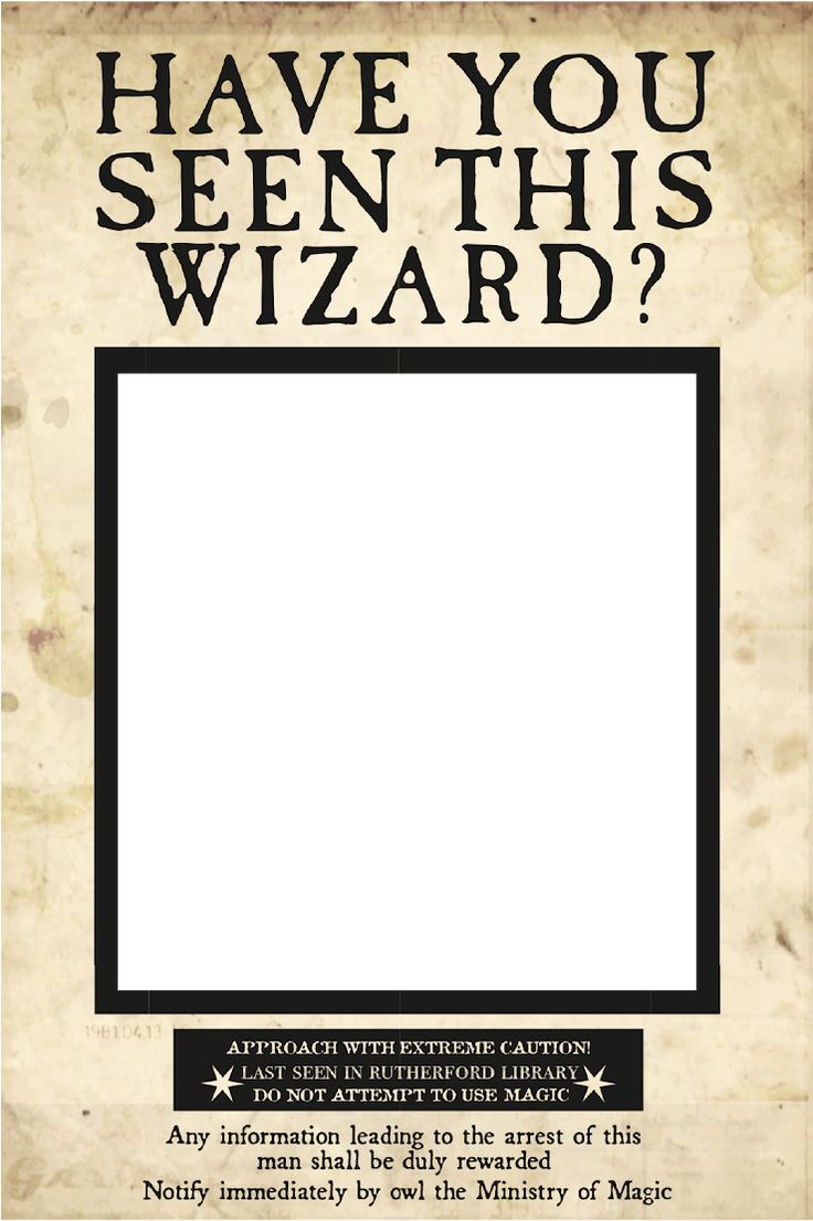 an old wanted poster with the words have you seen this wizard? in black and white