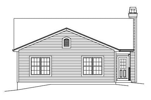 this is the front elevation of these small house plans and home designs for sale in michigan