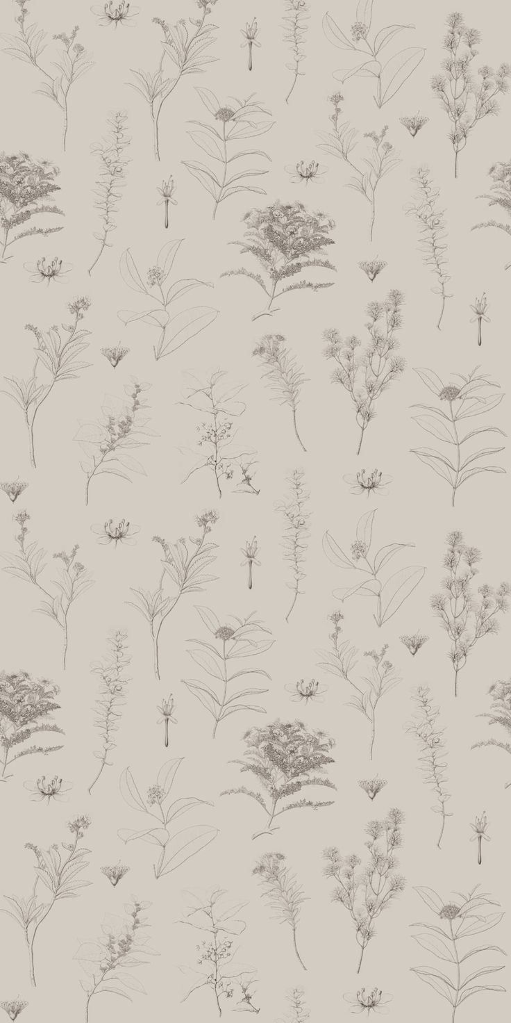 an image of a wallpaper with plants on it