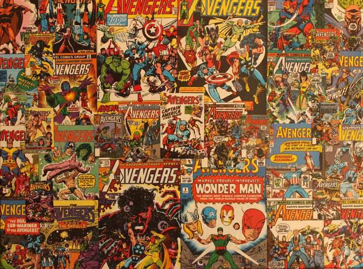 an image of many different comics on the wall