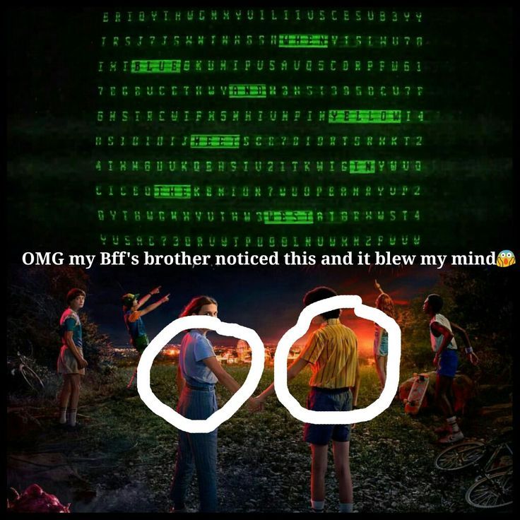 two people standing next to each other in front of a computer screen with the words omg my bff's brother noticed this and it blew my mind