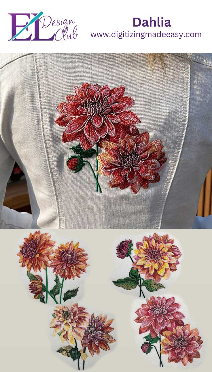 Floral dahlia embroidery designs with the title "machine embroidery dahlia designs" The Beauty Of Nature, Dahlia, Machine Embroidery Designs, The Beauty, Machine Embroidery, Embroidery Designs, Blossom, Embroidery, Floral