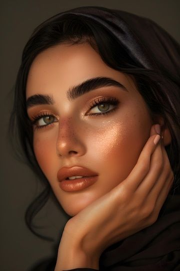 Moroccan Makeup Look, Lebanese Makeup Look, Time Period Makeup, Middle Eastern Eye Makeup, Middle Eastern Makeup Looks, Arabic Makeup Looks Arabian Eyes, Jewish Makeup, Arab Makeup Looks, Arab Wedding Makeup