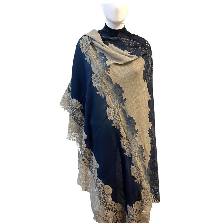 Womens Soft Ombre Lace Scarf ,Large Pashmina Cashmere Shawl,Wedding Wrap ,Evening Party Dress Wrap, Elegant Mother's Day, Birthday Gift Soft Ombre, Dress Stole, Trendy Scarves, Shawl Wedding, Silk And Lace, Ombre Lace, Dress With Shawl, Woven Wrap, Cashmere Shawl