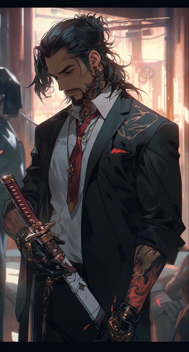 다크 판타지, Incubus, Cyberpunk Character, Samurai Art, Character Design Male, 영감을 주는 캐릭터, Male Art, Dnd Characters, Handsome Anime Guys