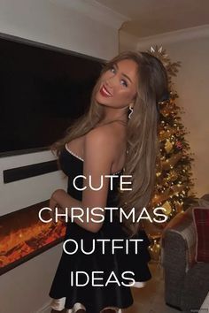 Looking At Christmas Lights Outfit, Christmas Day Outfit Women, Cute Christmas Outfit Ideas, Christmas Dinner Outfits, Fun Skirts, Cute Christmas Outfit, Christmas Outfit Ideas For Women, Festive Christmas Outfit, Sweater Skirt Outfit