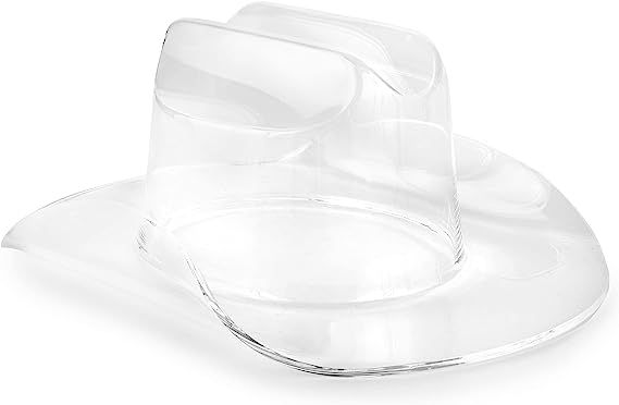 an empty plastic cup and saucer on a white background