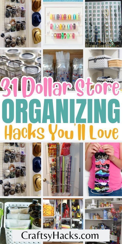 dollar store organizing hacks you'll love - crafty hacks and crafts