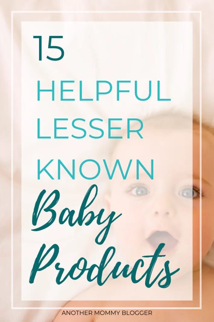 a baby laying in bed with the words 15 helpful less known baby products on it