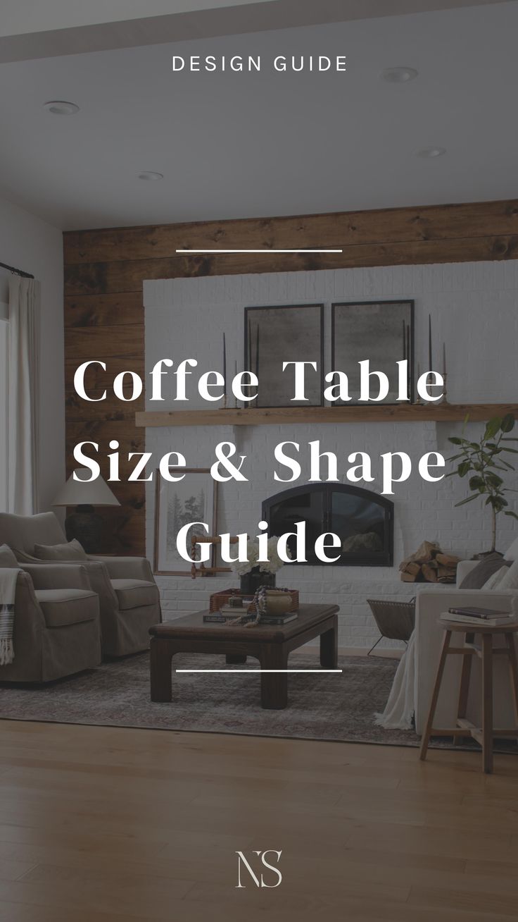 the coffee table size and shape guide