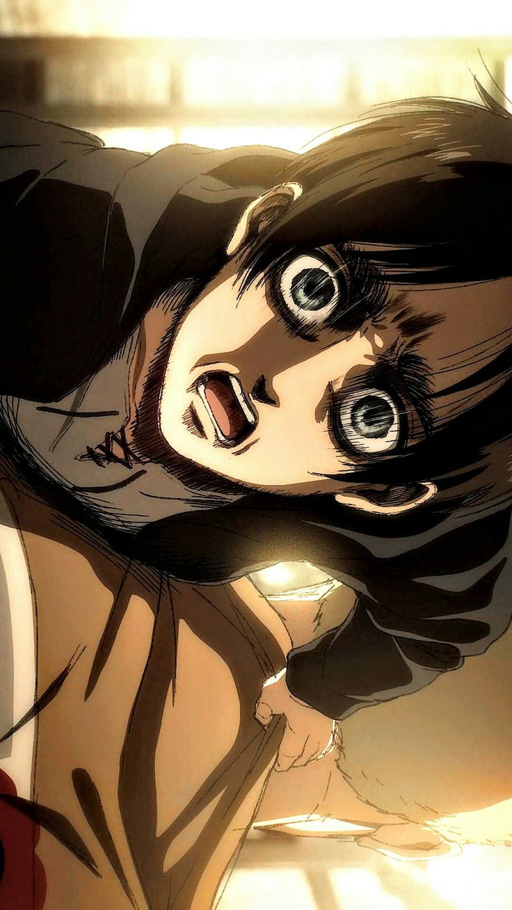 an anime character with big eyes and dark hair