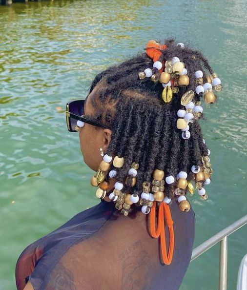 Pretty Dreads, Loc Beads, Short Locs, Loc Hairstyles, Beautiful Locs, Beautiful Dreadlocks, Short Locs Hairstyles, Dreadlock Style, Dreadlock Styles